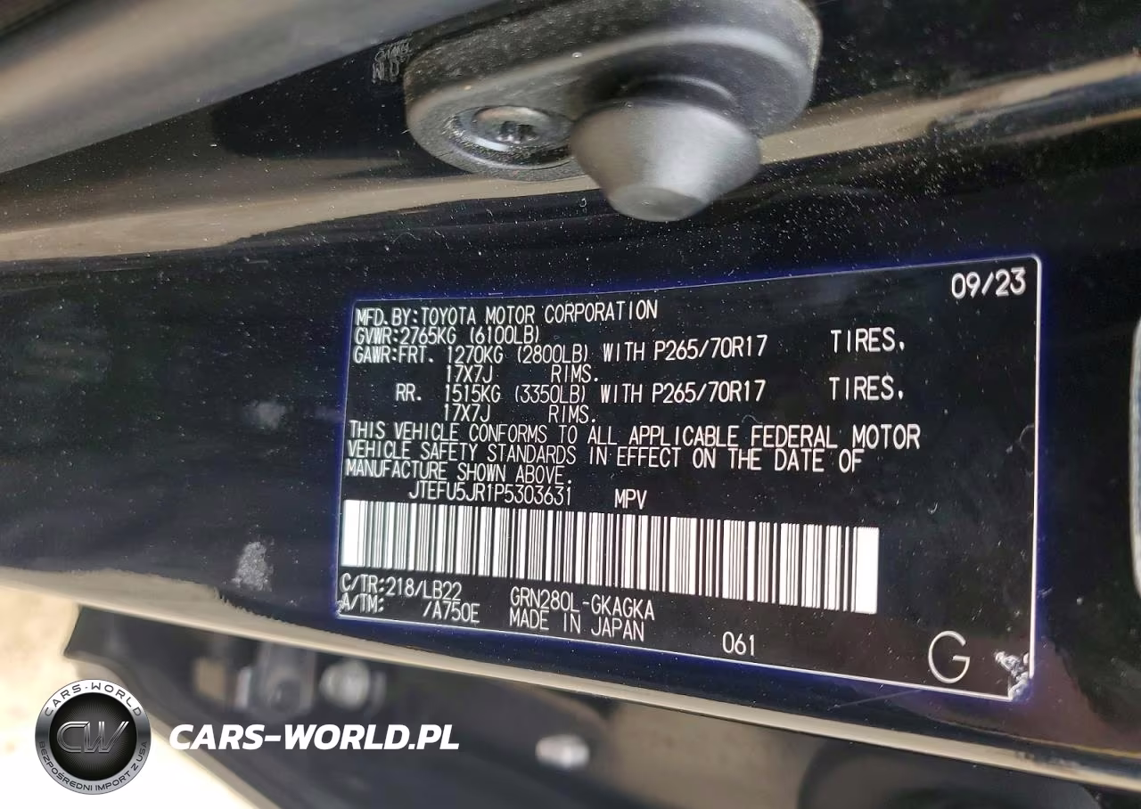 2023 Toyota 4Runner Sr5 Premium VIN:JTEFU5JR1P5303631 - 13