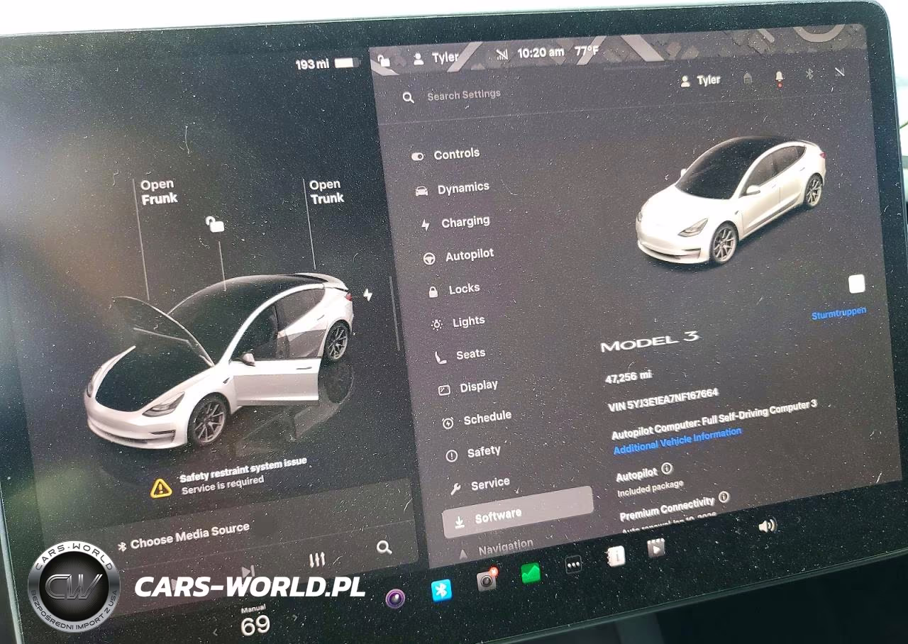 2022 Tesla Model 3 VIN:5YJ3E1EA7NF167664 - 9