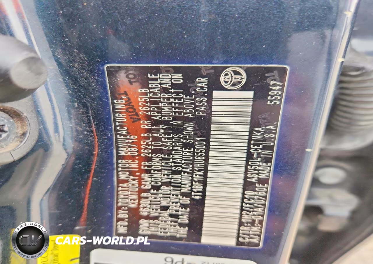 2017 Toyota Camry Le VIN:4T1BF1FK1HU655001 - 13
