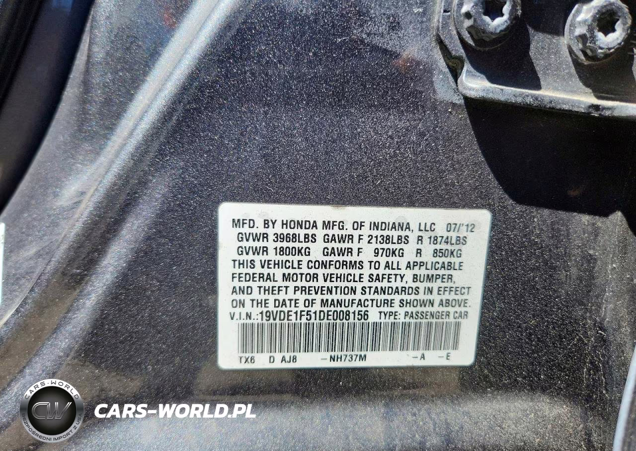2013 Acura Ilx 20 Premium VIN:19VDE1F51DE008156 - 12