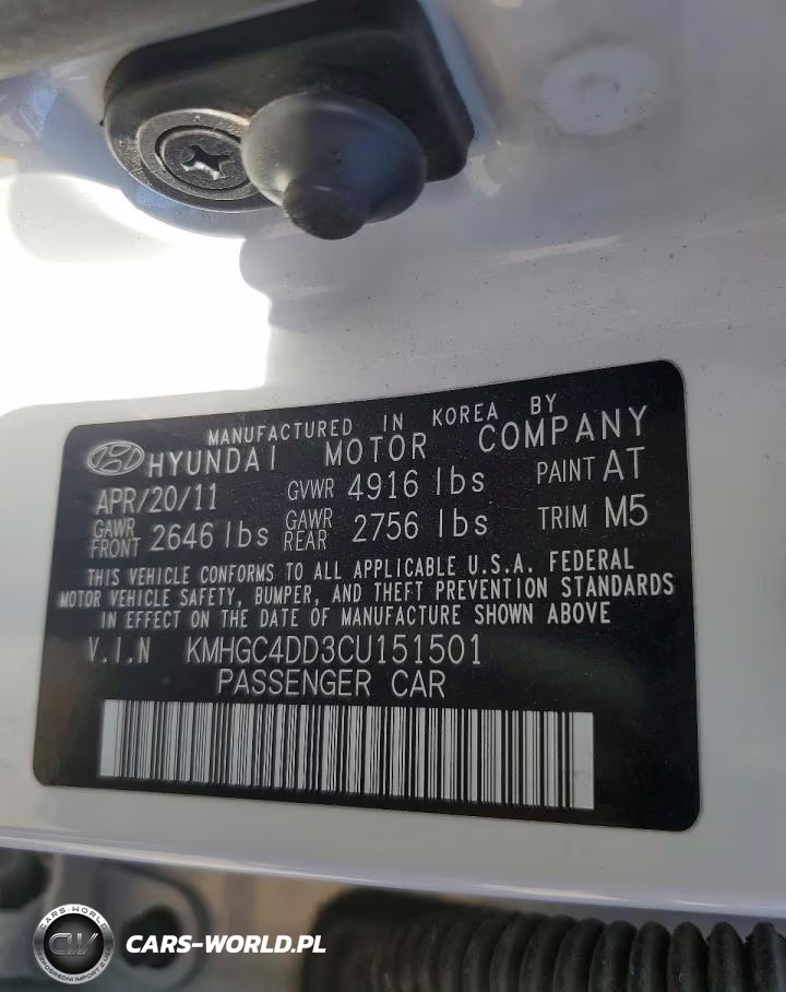 2012 Hyundai Genesis VIN:KMHGC4DD3CU151501 - 12