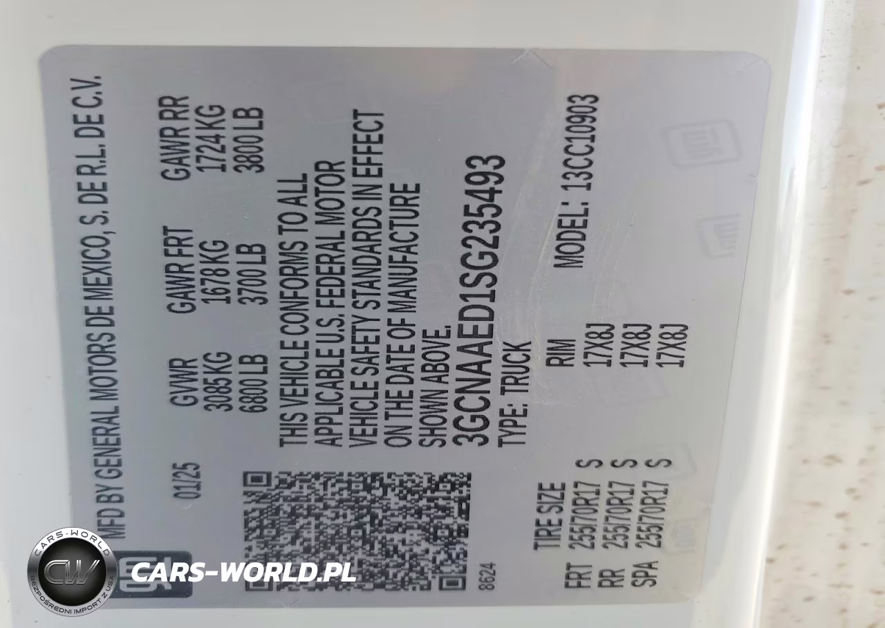 2025 Chevrolet Silverado C1500 VIN:3GCNAAED1SG235493 - 12