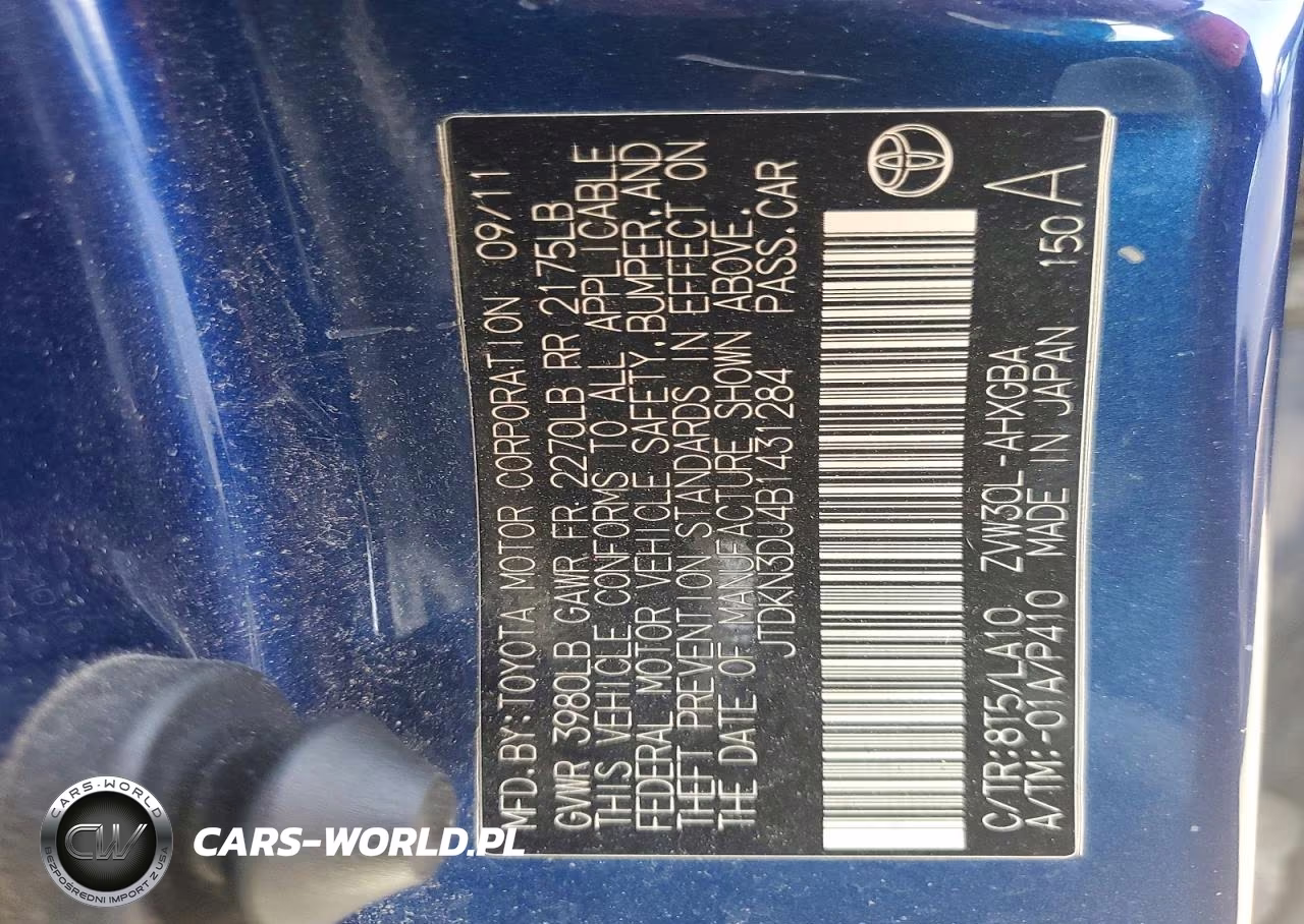 2011 Toyota Prius VIN:JTDKN3DU4B1431284 - 12