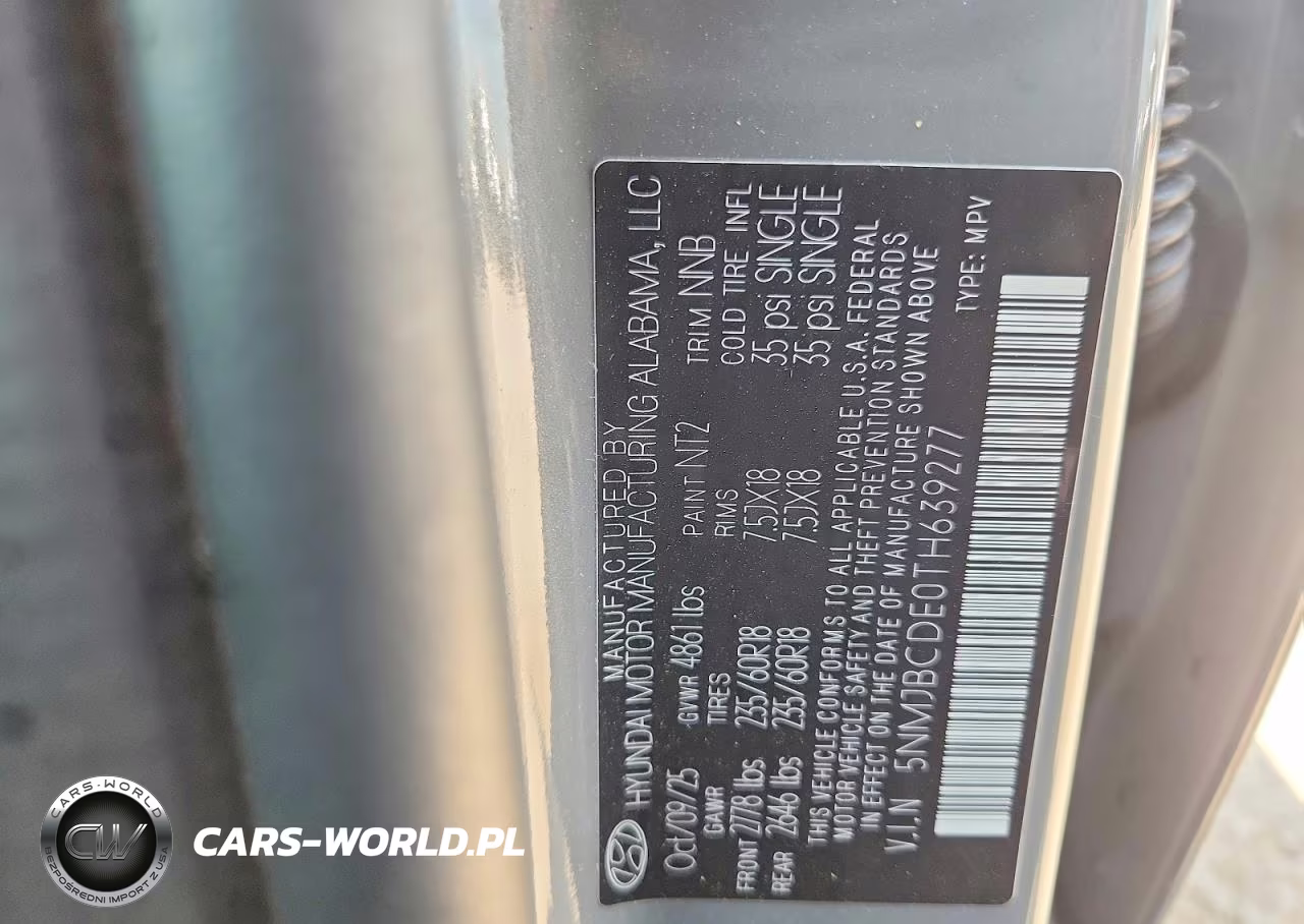 2026 Hyundai Tucson Sel VIN:5NMJBCDE0TH639277 - 14