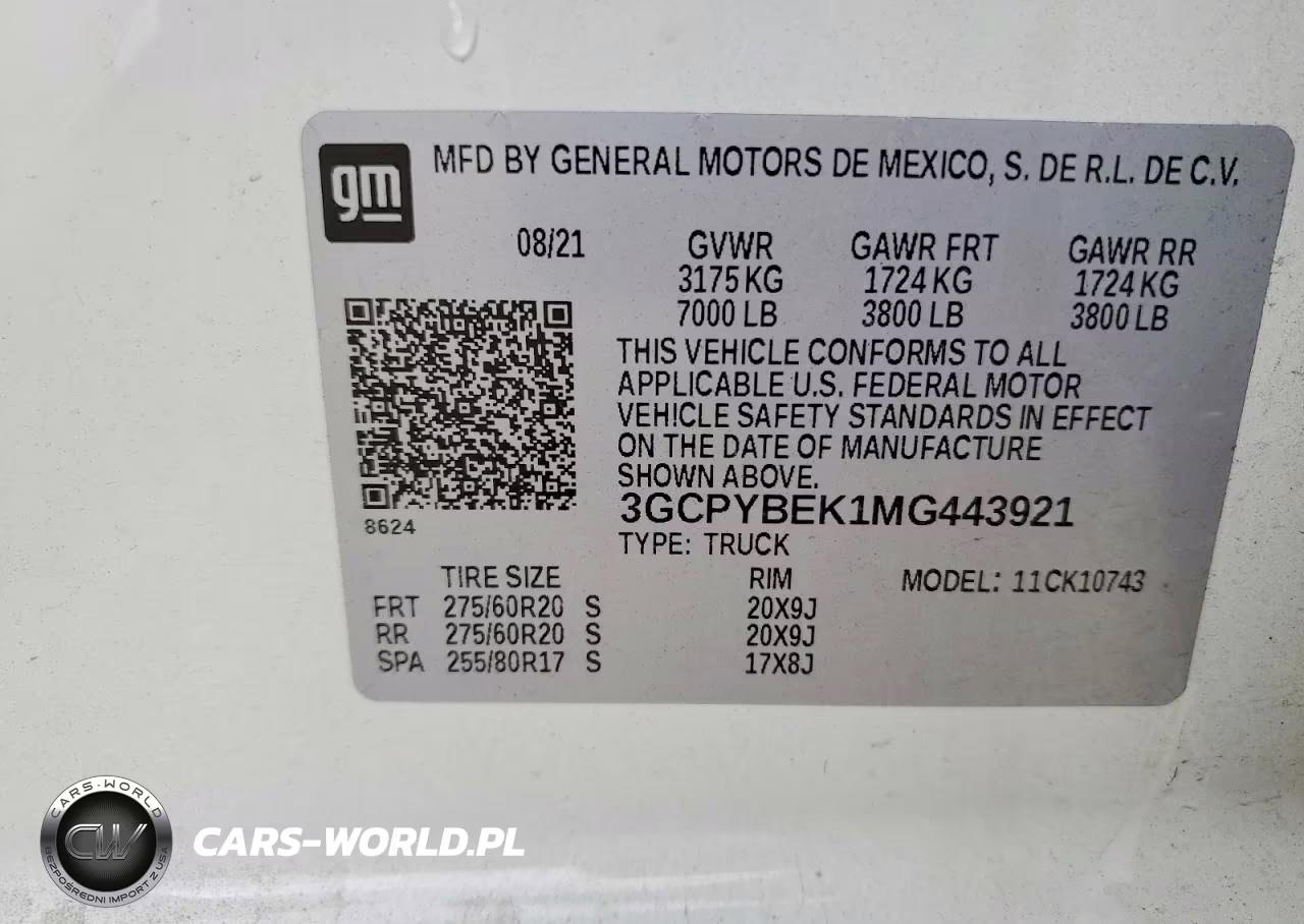 2021 Chevrolet Silverado K1500 Custom VIN:3GCPYBEK1MG443921 - 12