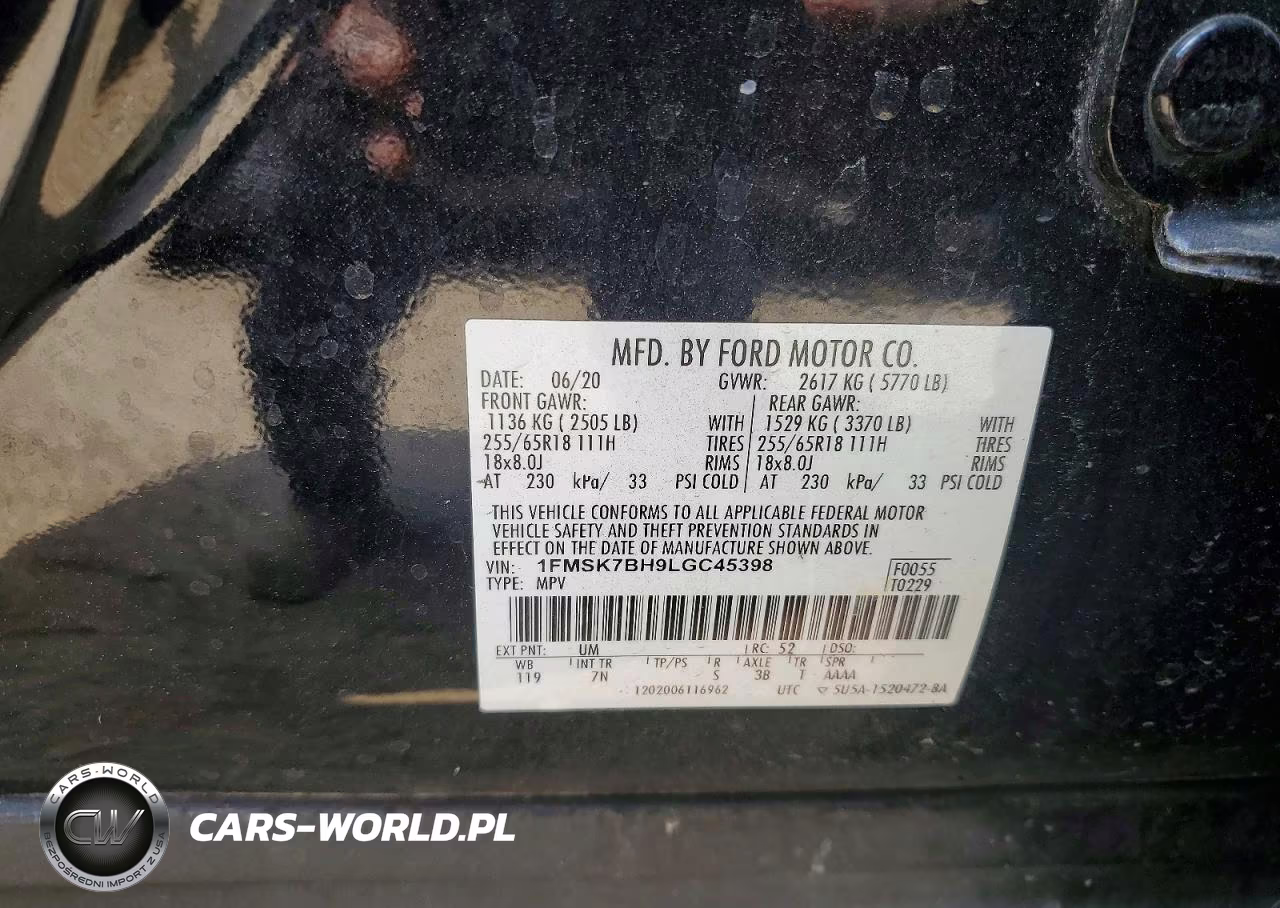 2020 Ford Explorer VIN:1FMSK7BH9LGC45398 - 13