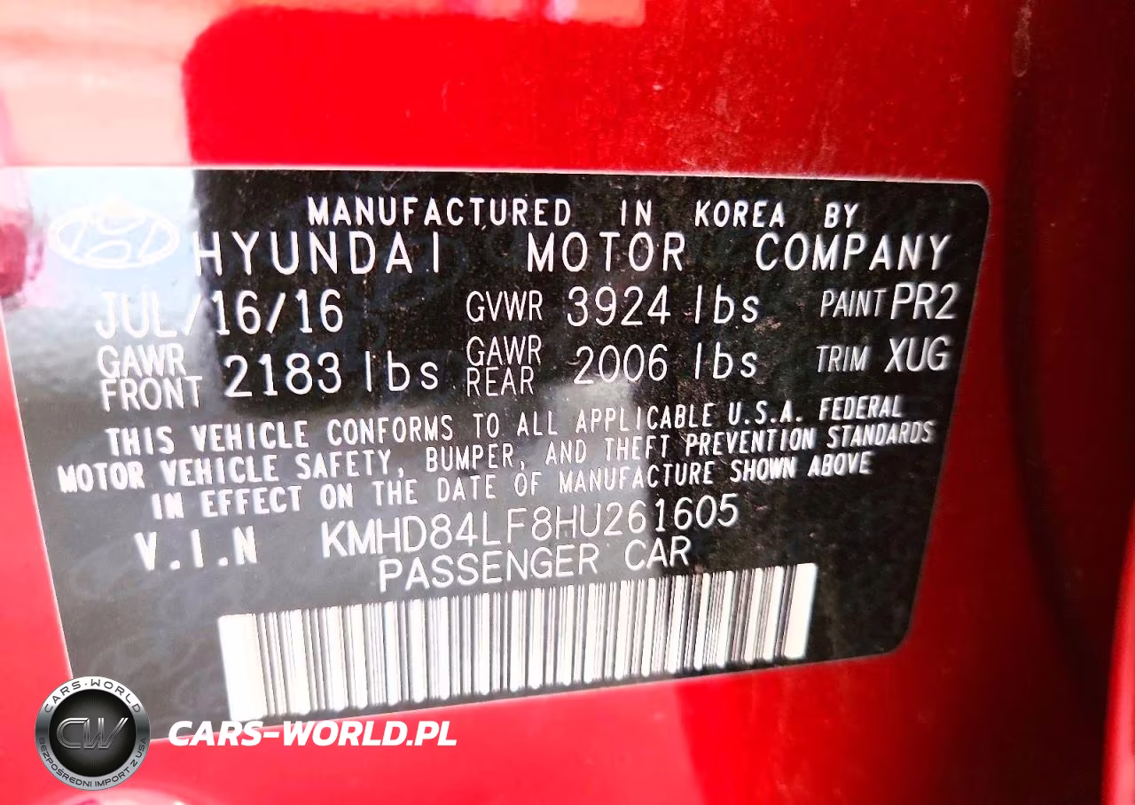 2017 Hyundai Elantra Value Edition VIN:KMHD84LF8HU261605 - 12