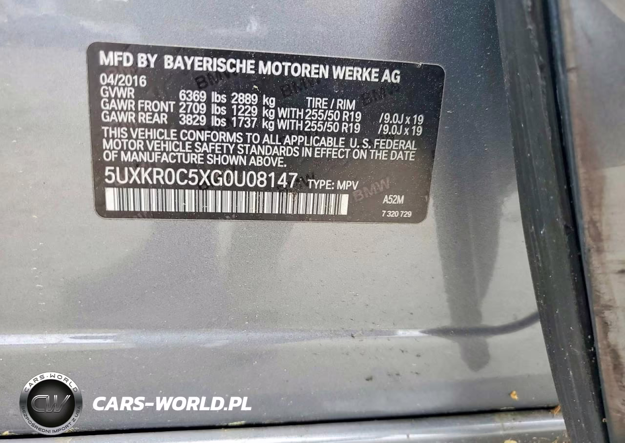2016 BMW X5 xDrive35I VIN:5UXKR0C5XG0U08147 - 12