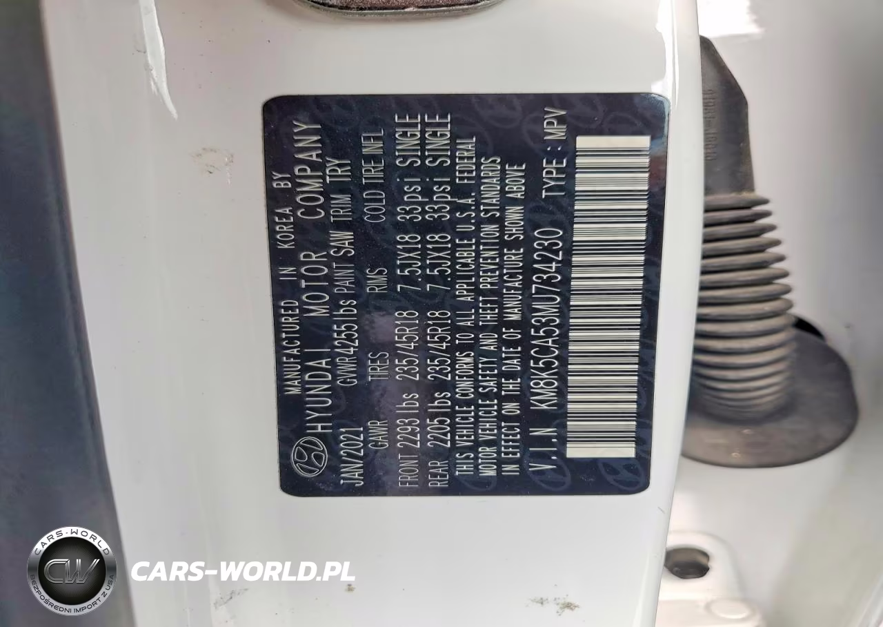 2021 Hyundai Kona Ultimate VIN:KM8K5CA53MU734230 - 13