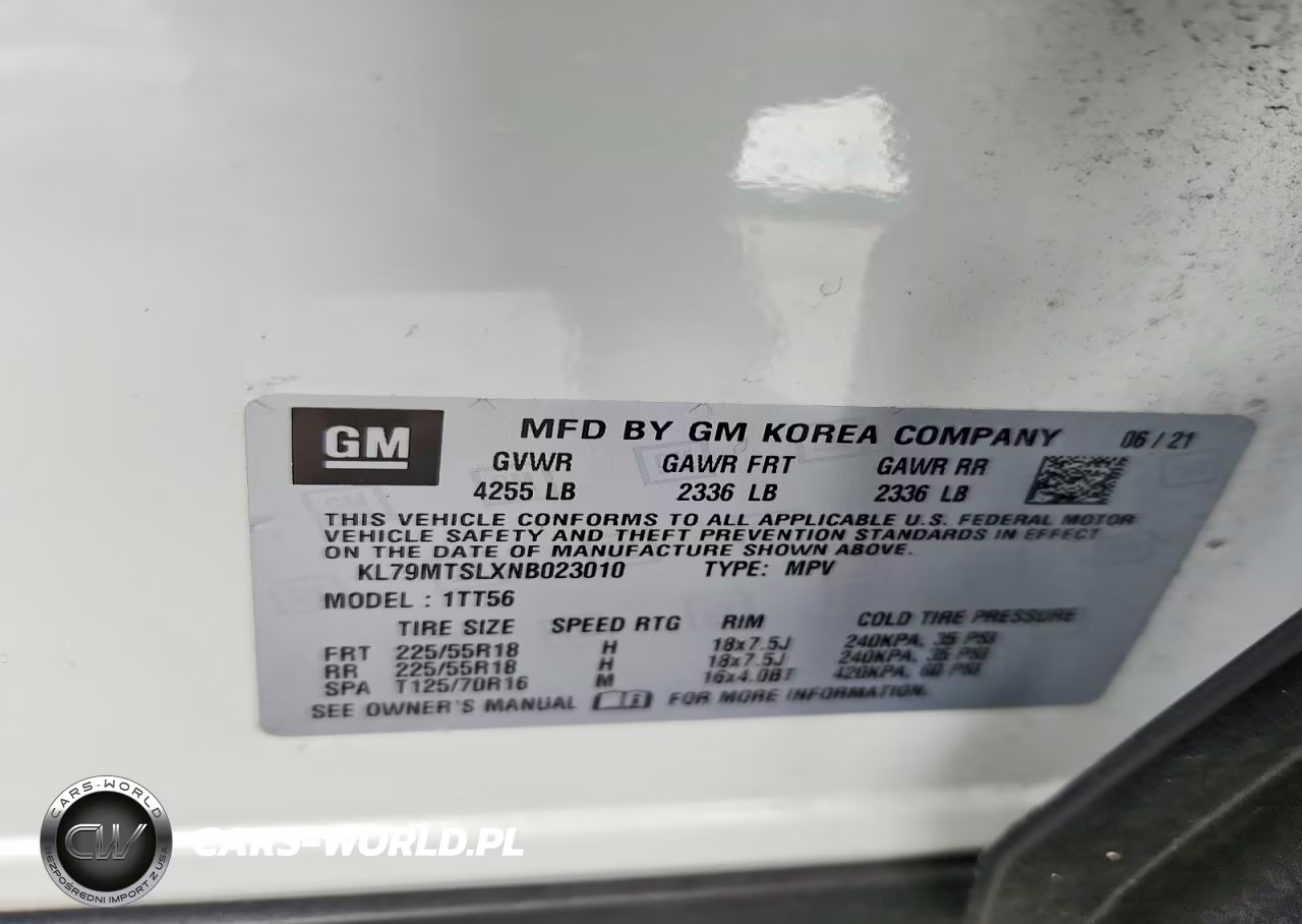 2022 Chevrolet Trailblazer Rs VIN:KL79MTSLXNB023010 - 14