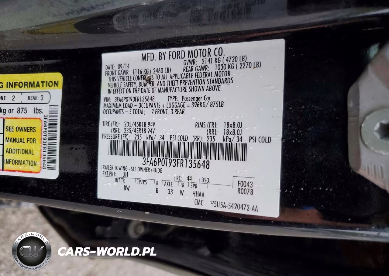 2015 Ford Fusion Se VIN:3FA6P0T93FR135648 - 12
