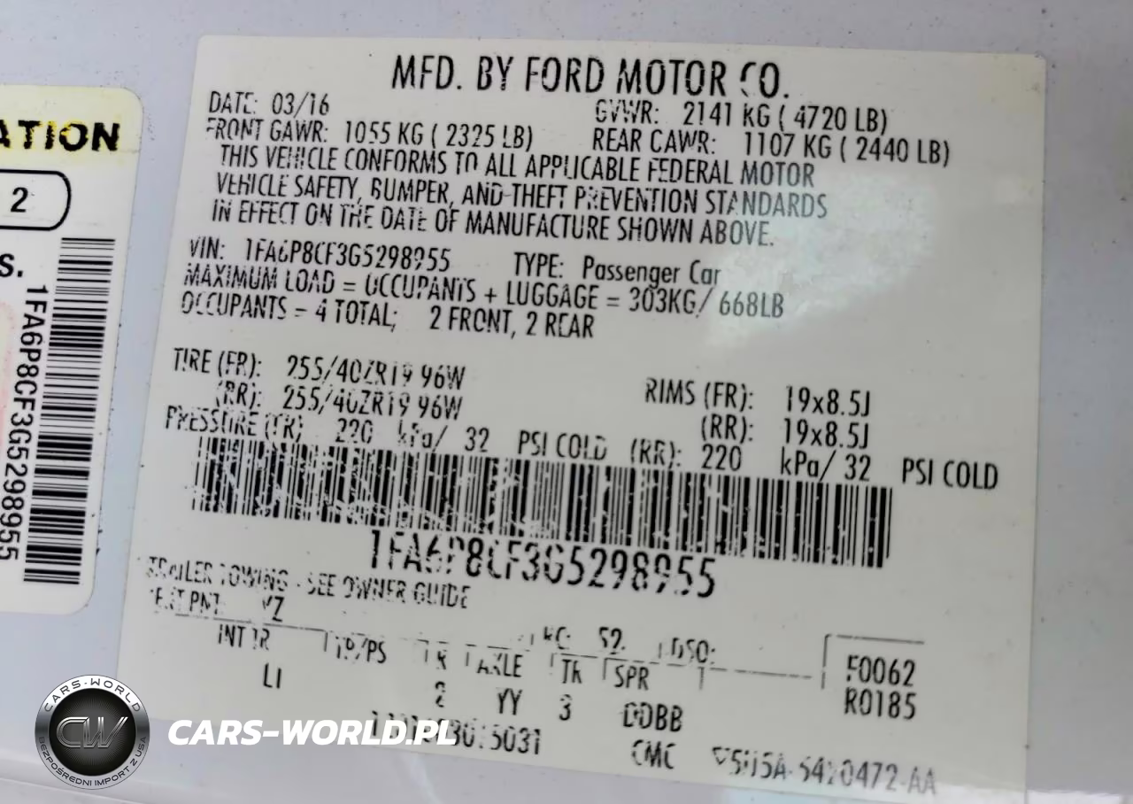 2016 Ford Mustang Gt VIN:1FA6P8CF3G5298955 - 12