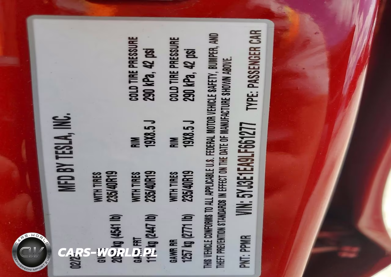 2020 Tesla Model 3 VIN:5YJ3E1EA9LF661277 - 12