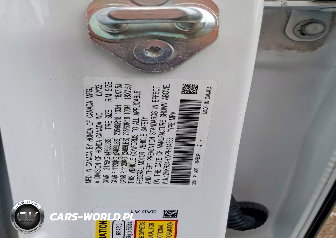 2023 Honda Cr-V Exl VIN:2HKRS4H7XPH414863 - 12