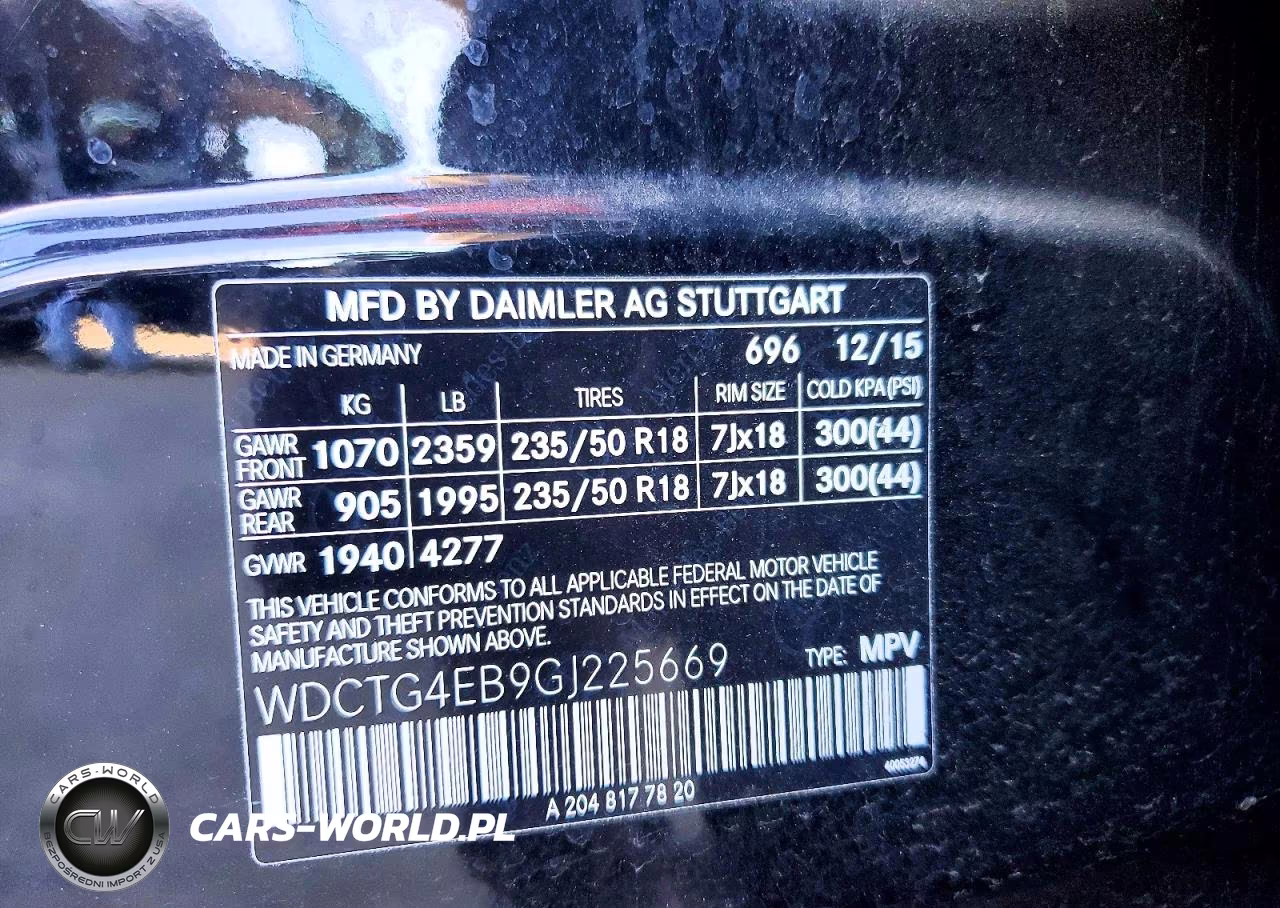 2016 Mercedes-Benz Gla 250 VIN:WDCTG4EB9GJ225669 - 12