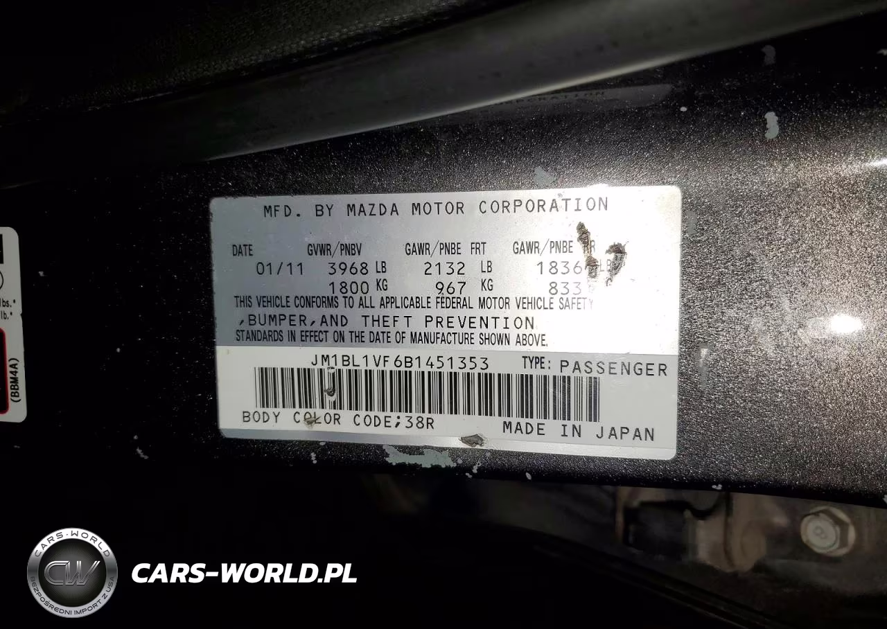 2011 Mazda Mazda3 VIN:JM1BL1VF6B1451353 - 12