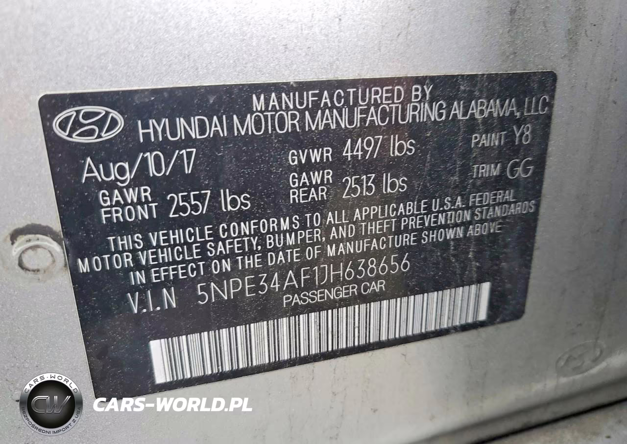 2018 Hyundai Sonata Sel VIN:5NPE34AF1JH638656 - 12