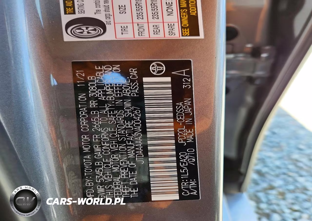 2022 Toyota Mirai Xle VIN:JTDAAAAA3NA004267 - 12