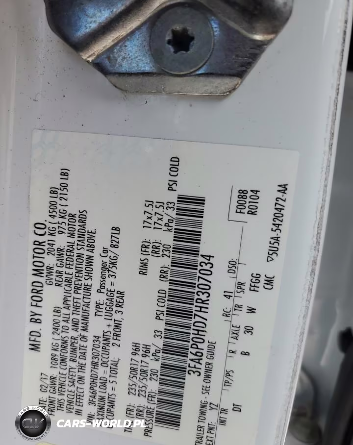 2017 Ford Fusion Se VIN:3FA6P0HD7HR307034 - 12