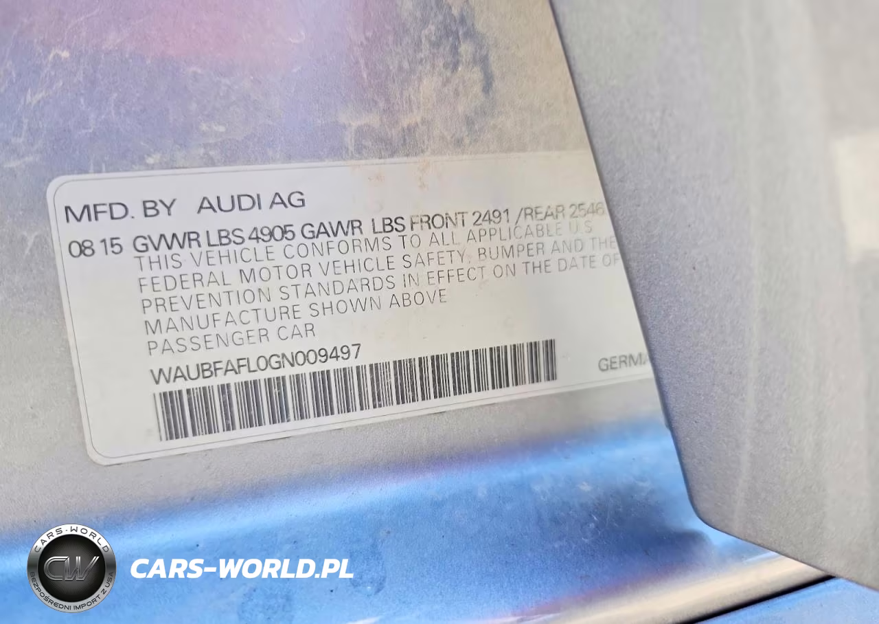 2016 Audi A4 Premium S-Line VIN:WAUBFAFL0GN009497 - 12