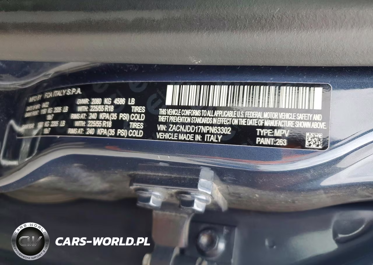 2022 Jeep Renegade Limited VIN:ZACNJDD17NPN63302 - 12
