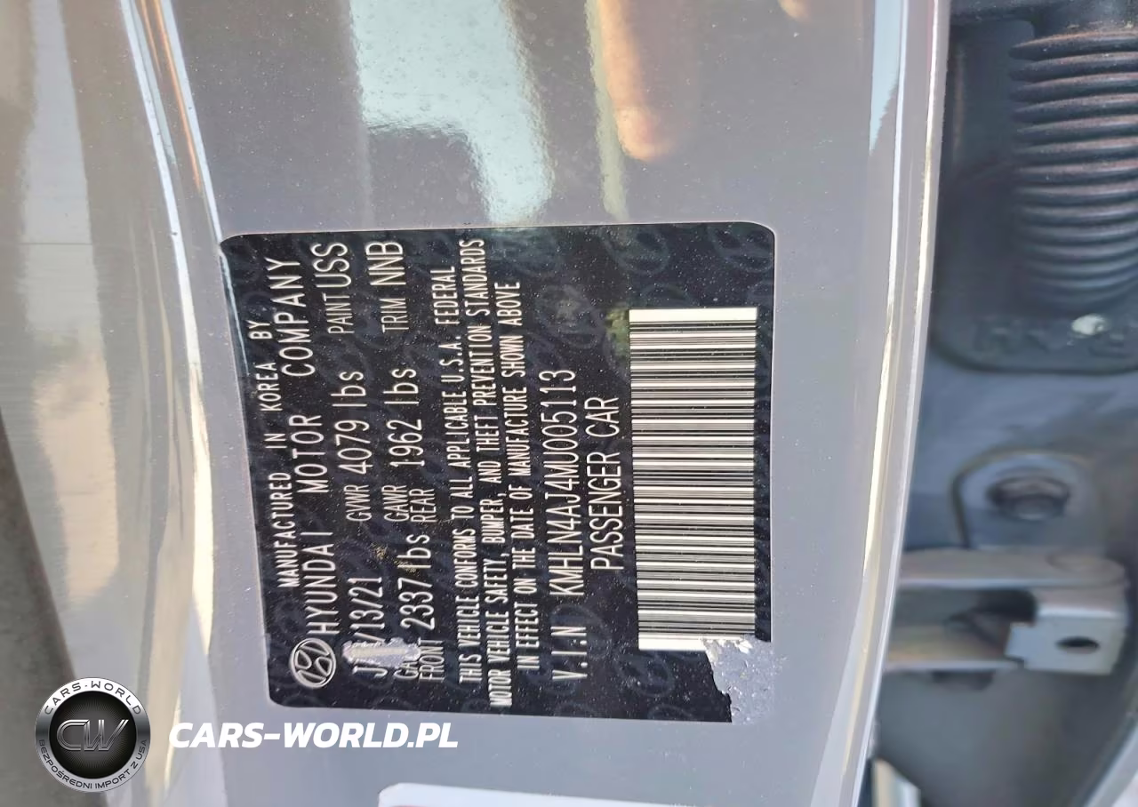 2021 Hyundai Elantra Limited VIN:KMHLN4AJ4MU005113 - 12