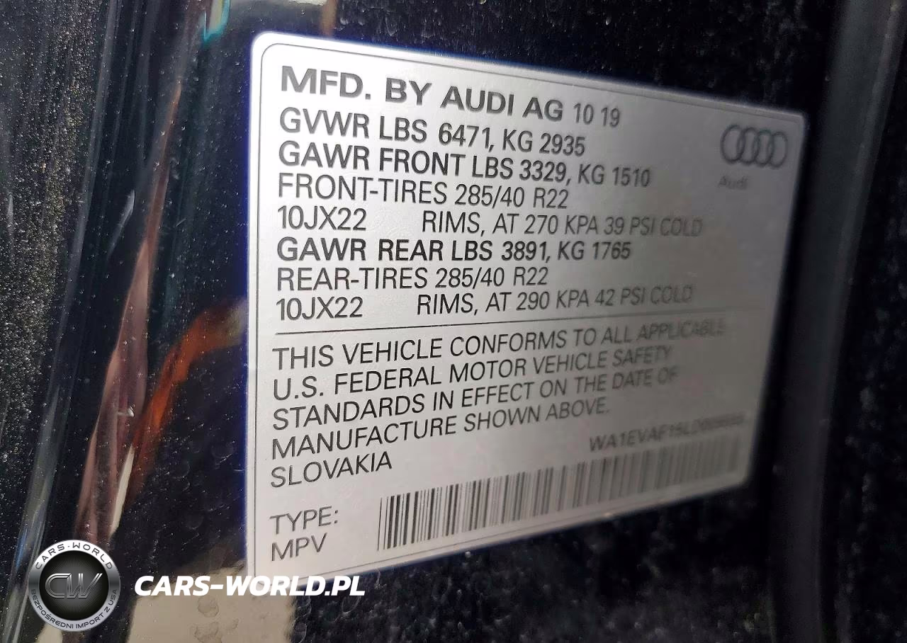 2020 Audi Q8 VIN:WA1EVAF15LD009555 - 14