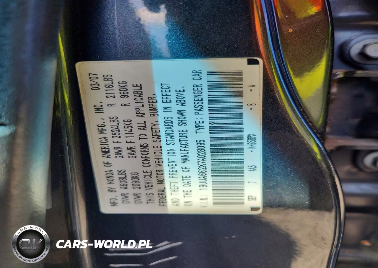 2007 Acura Tl VIN:19UUA662X7A028095 - 12