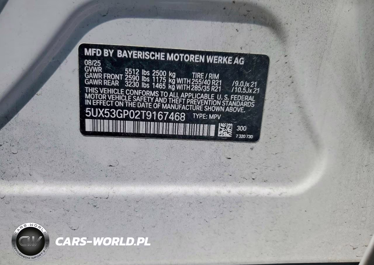 2026 BMW X3 30 xDrive VIN:5UX53GP02T9167468 - 14