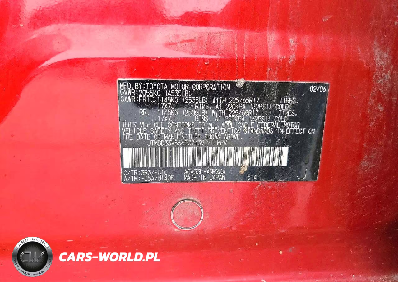 2006 Toyota Rav4 Base VIN:JTMBD33V566007439 - 13