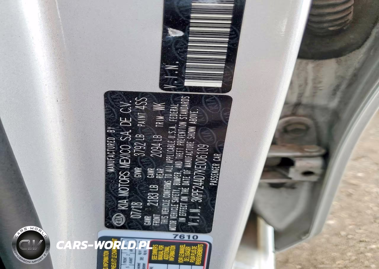 2019 Kia Forte Lxs VIN:3KPF24AD7KE006109 - 12