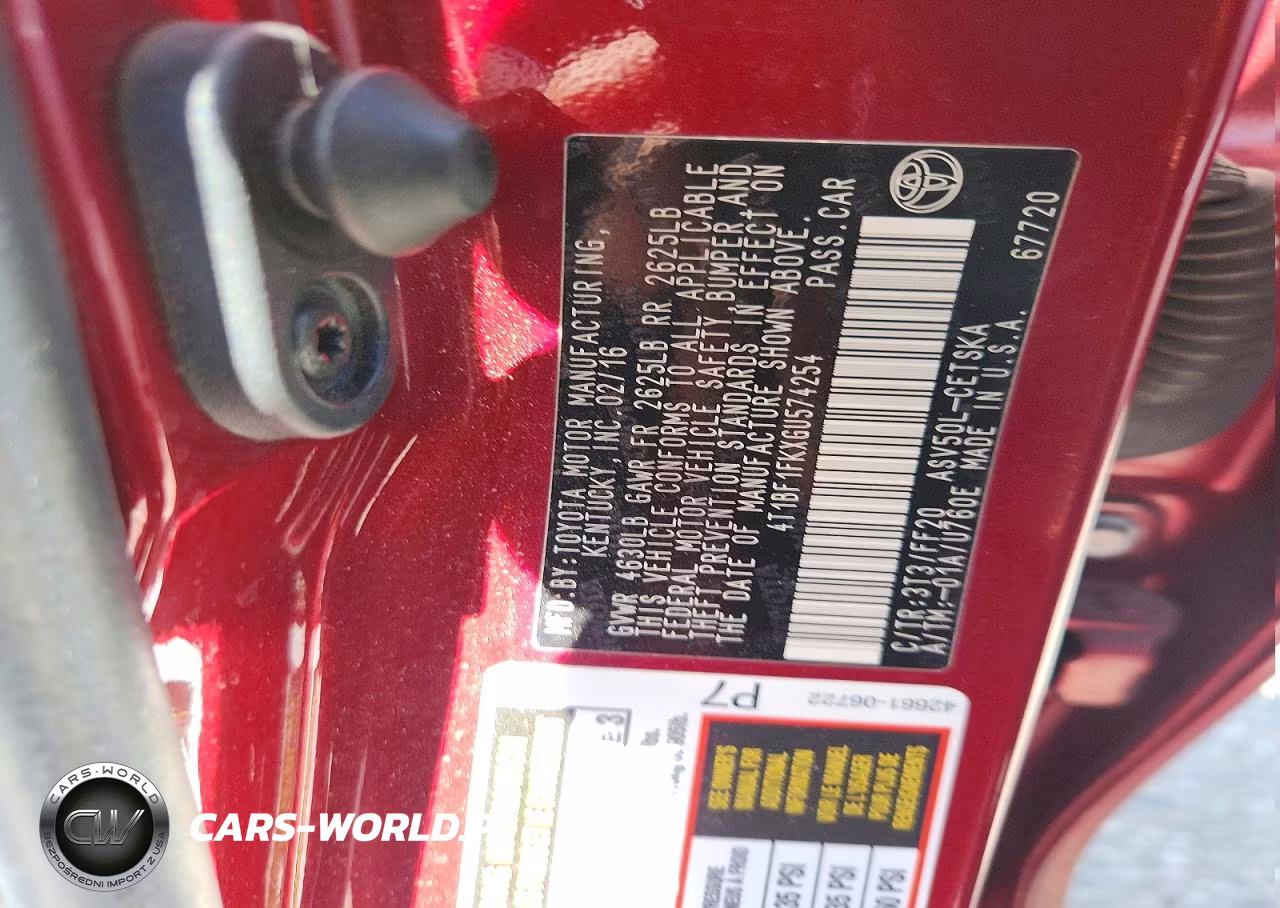2016 Toyota Camry Se VIN:4T1BF1FKXGU574254 - 12