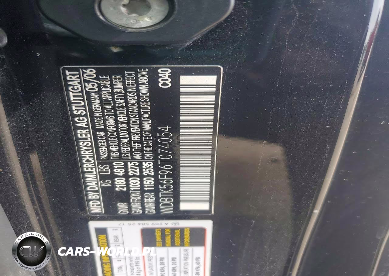2006 Mercedes-Benz Clk 350 VIN:WDBTK56F96T074054 - 12