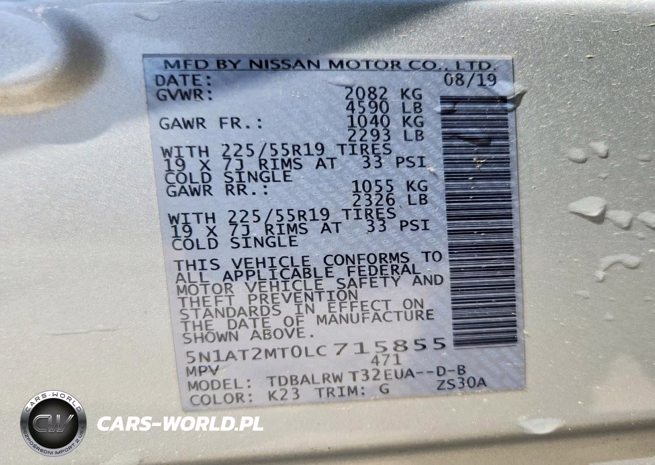 2020 Nissan Rogue Sl VIN:5N1AT2MT0LC715855 - 13