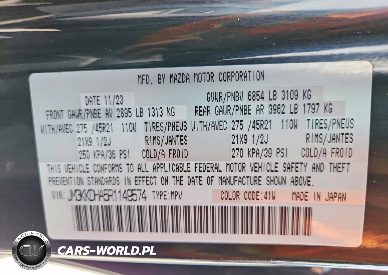 2024 Mazda Cx-90 Premium VIN:JM3KKDHA5R1149574 - 13