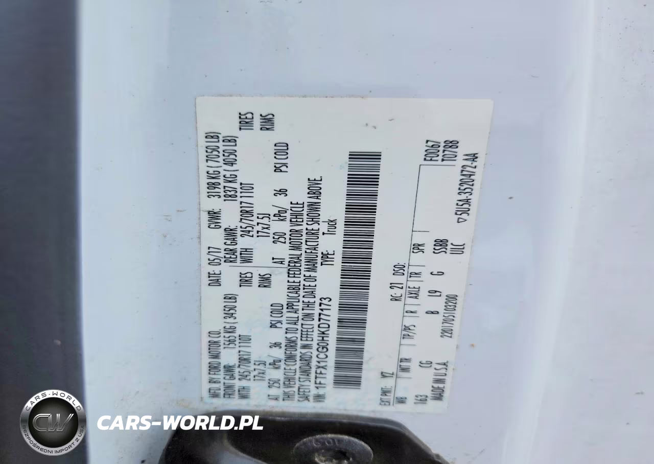 2017 Ford F150 Super Cab VIN:1FTFX1CG0HKD77173 - 12