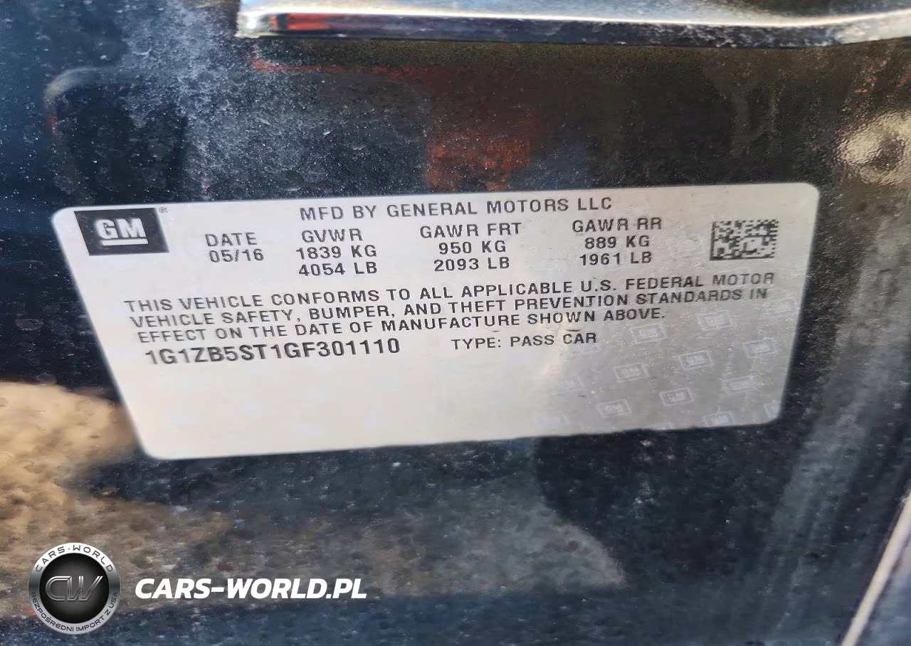 2016 Chevrolet Malibu Ls VIN:1G1ZB5ST1GF301110 - 12