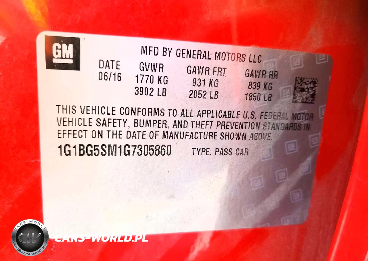 2016 Chevrolet Cruze Premier VIN:1G1BG5SM1G7305860 - 12