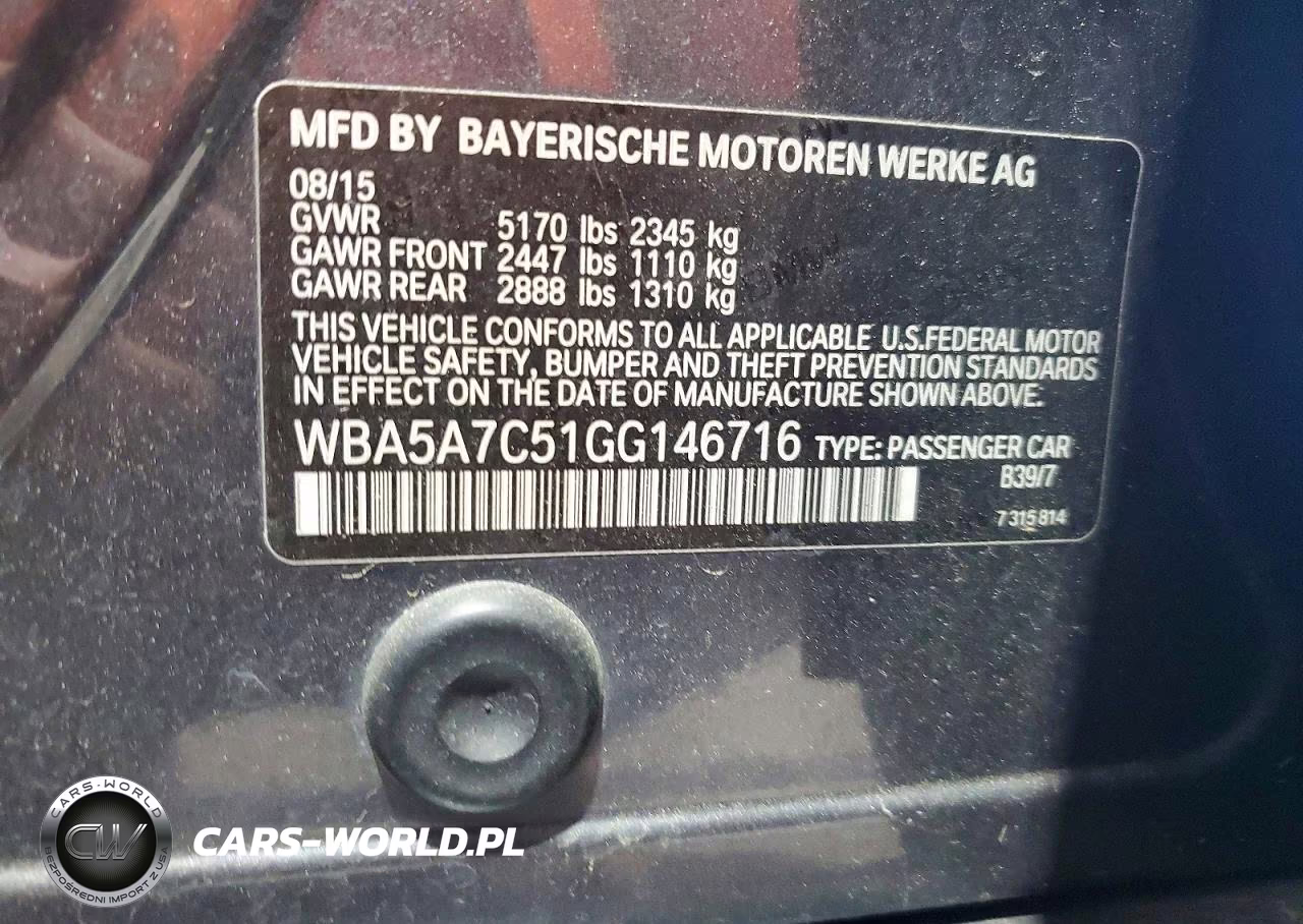 2016 BMW 528 Xi VIN:WBA5A7C51GG146716 - 13