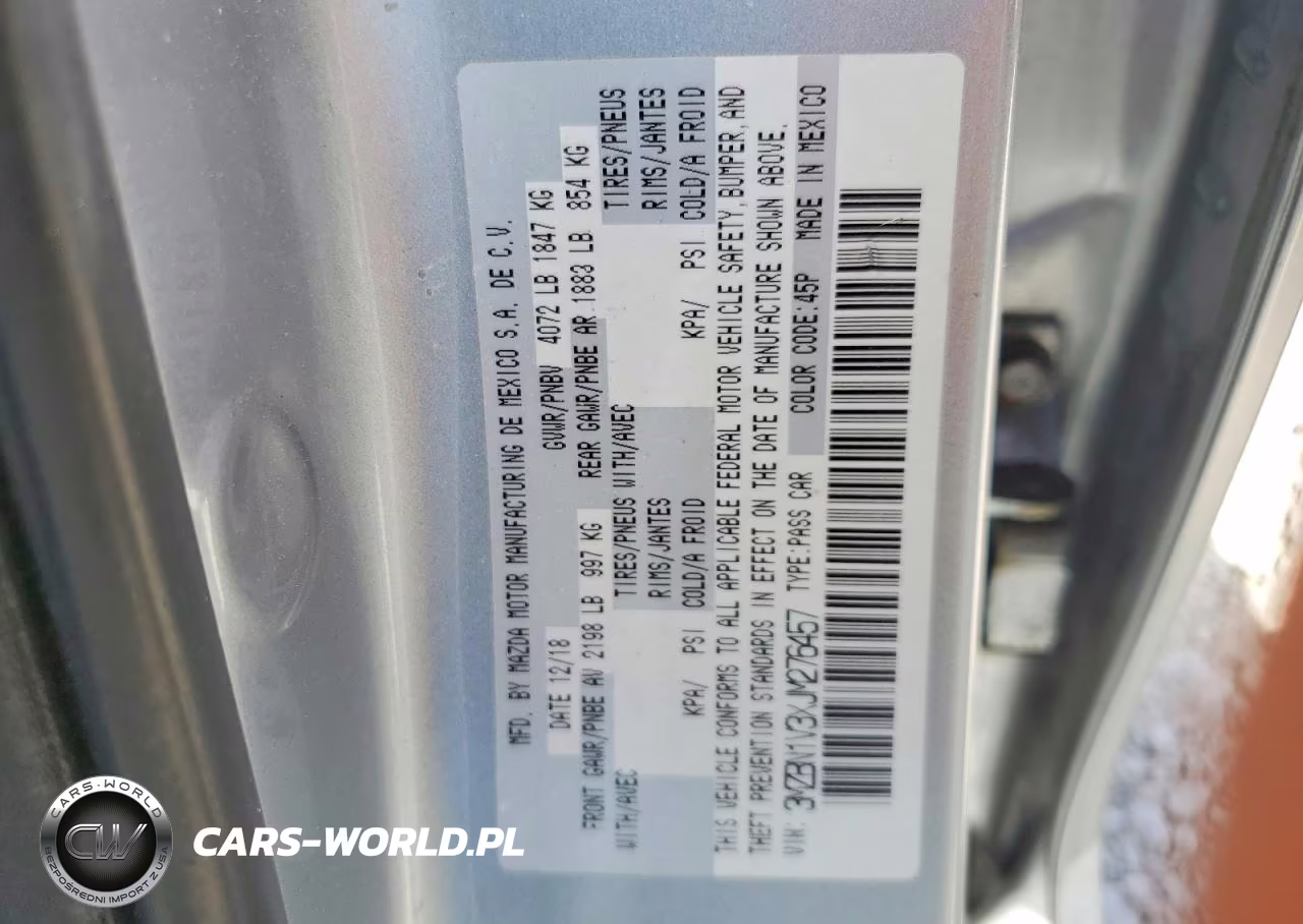 2018 Mazda 3 Touring VIN:3MZBN1V3XJM276457 - 13