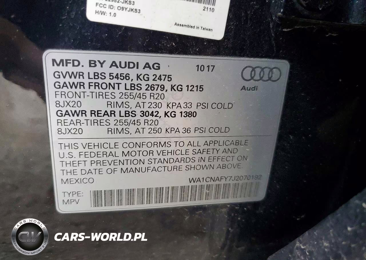 2018 Audi Q5 Prestige VIN:WA1CNAFY7J2070192 - 12