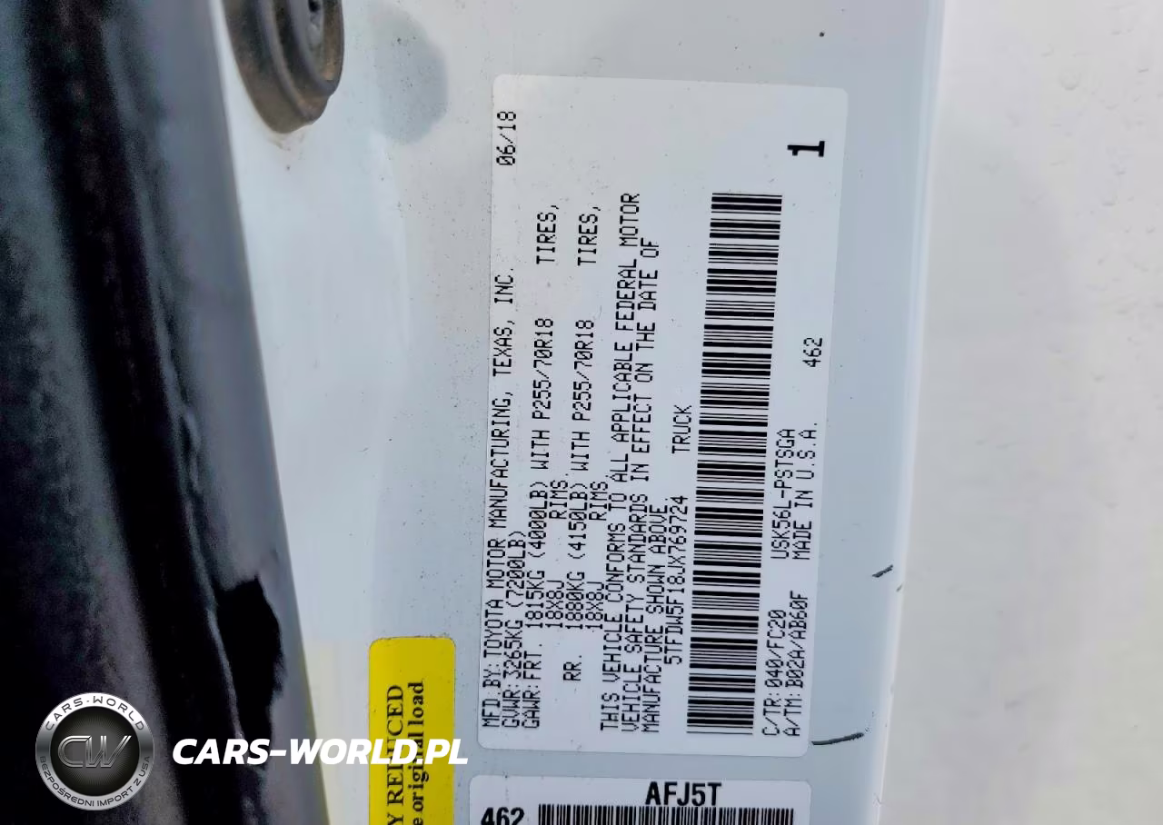 2018 Toyota Tundra Crewmax Sr5 VIN:5TFDW5F18JX769724 - 12