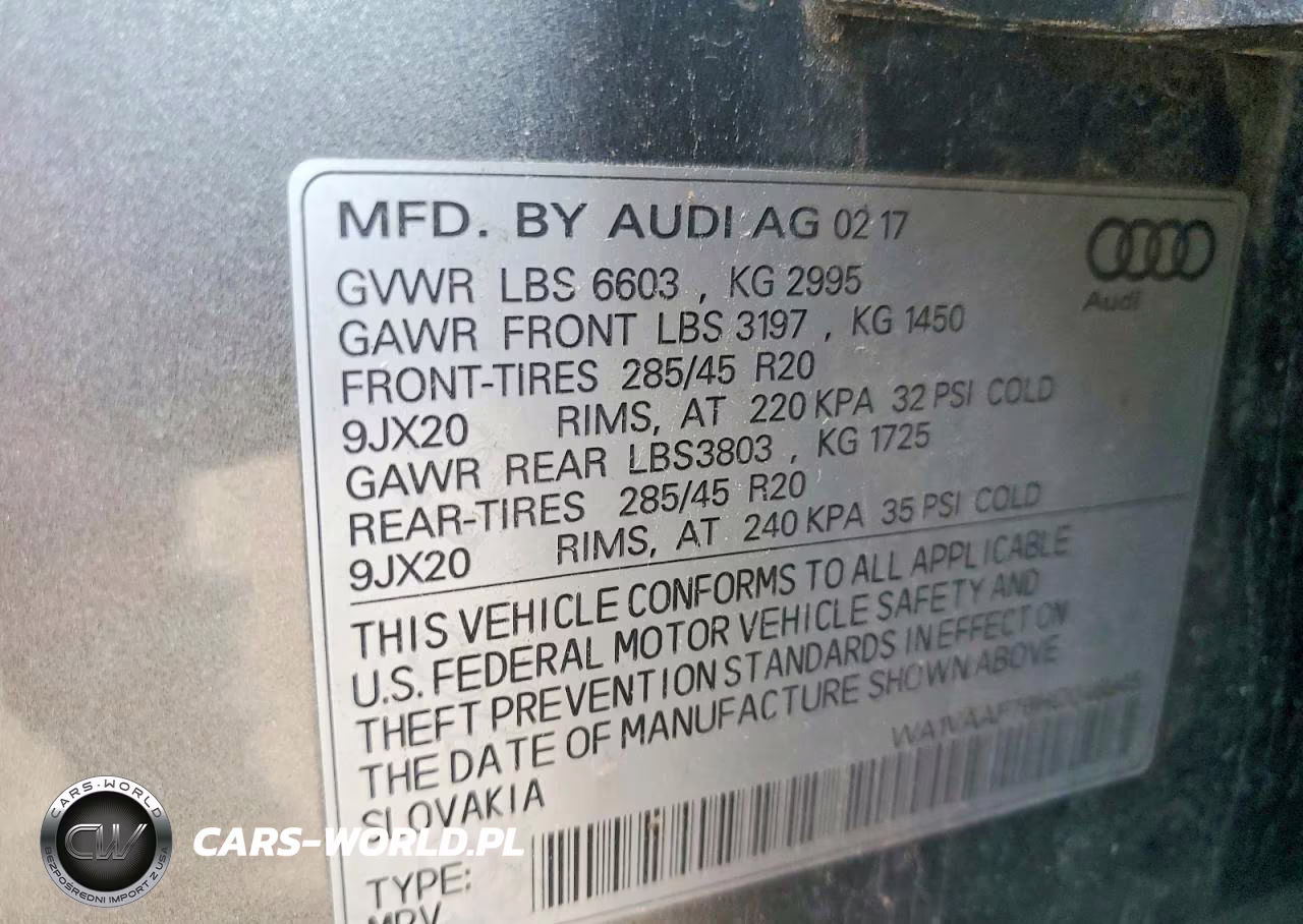 2017 Audi Q7 Prestige VIN:WA1VAAF76HD046945 - 12