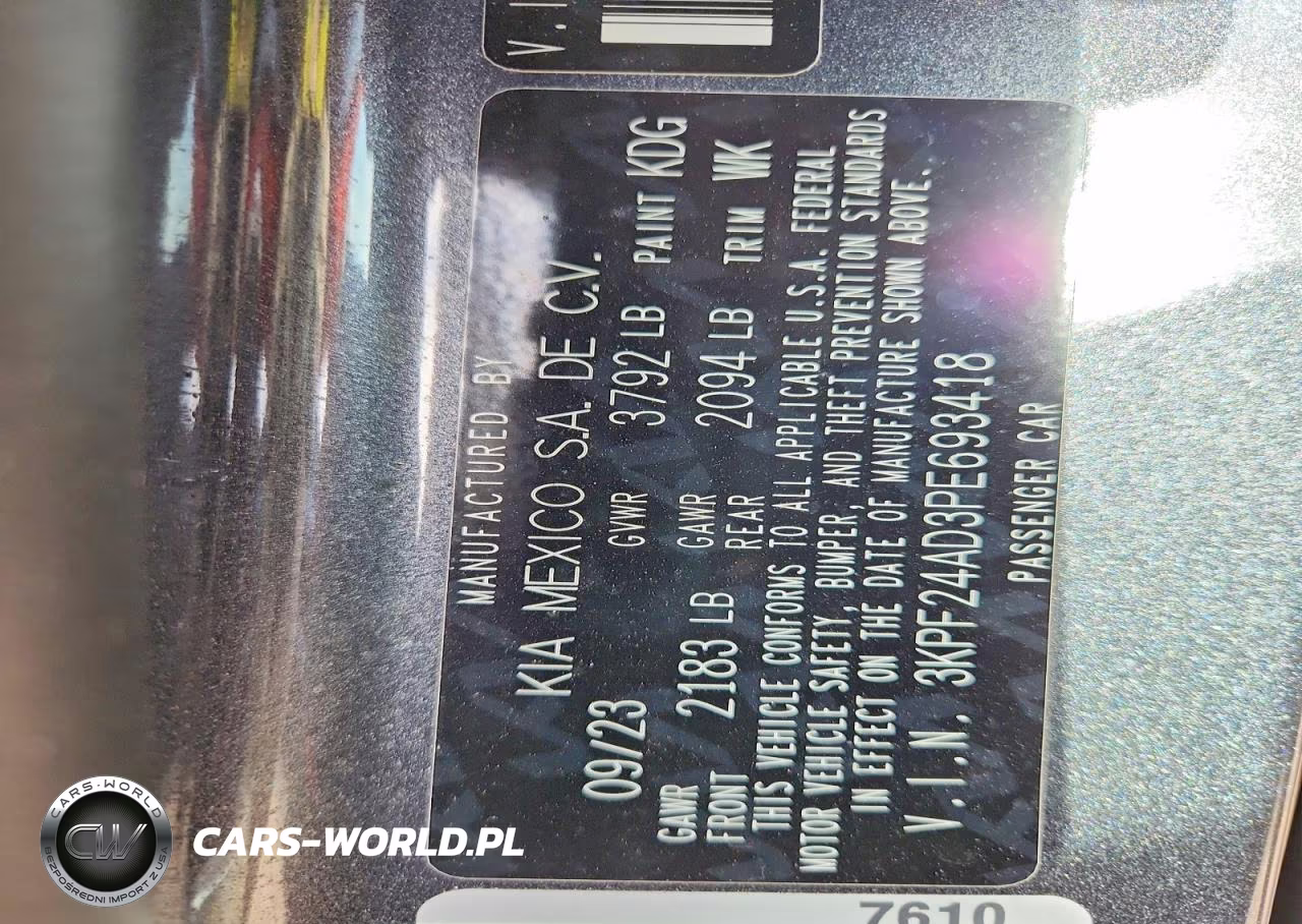 2023 Kia Forte Lxs VIN:3KPF24AD3PE693418 - 13