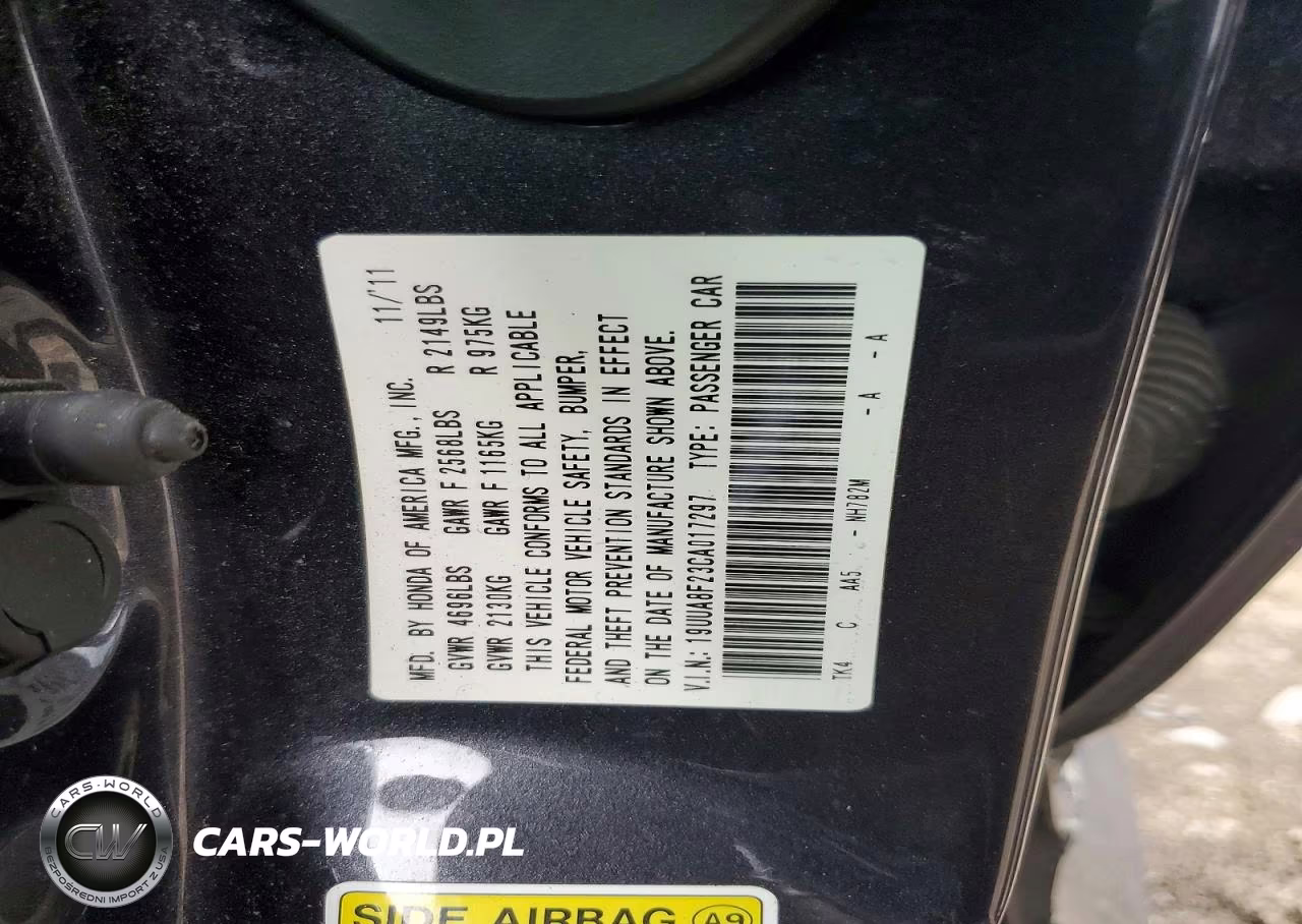 2012 Acura Tl VIN:19UUA8F23CA017297 - 12