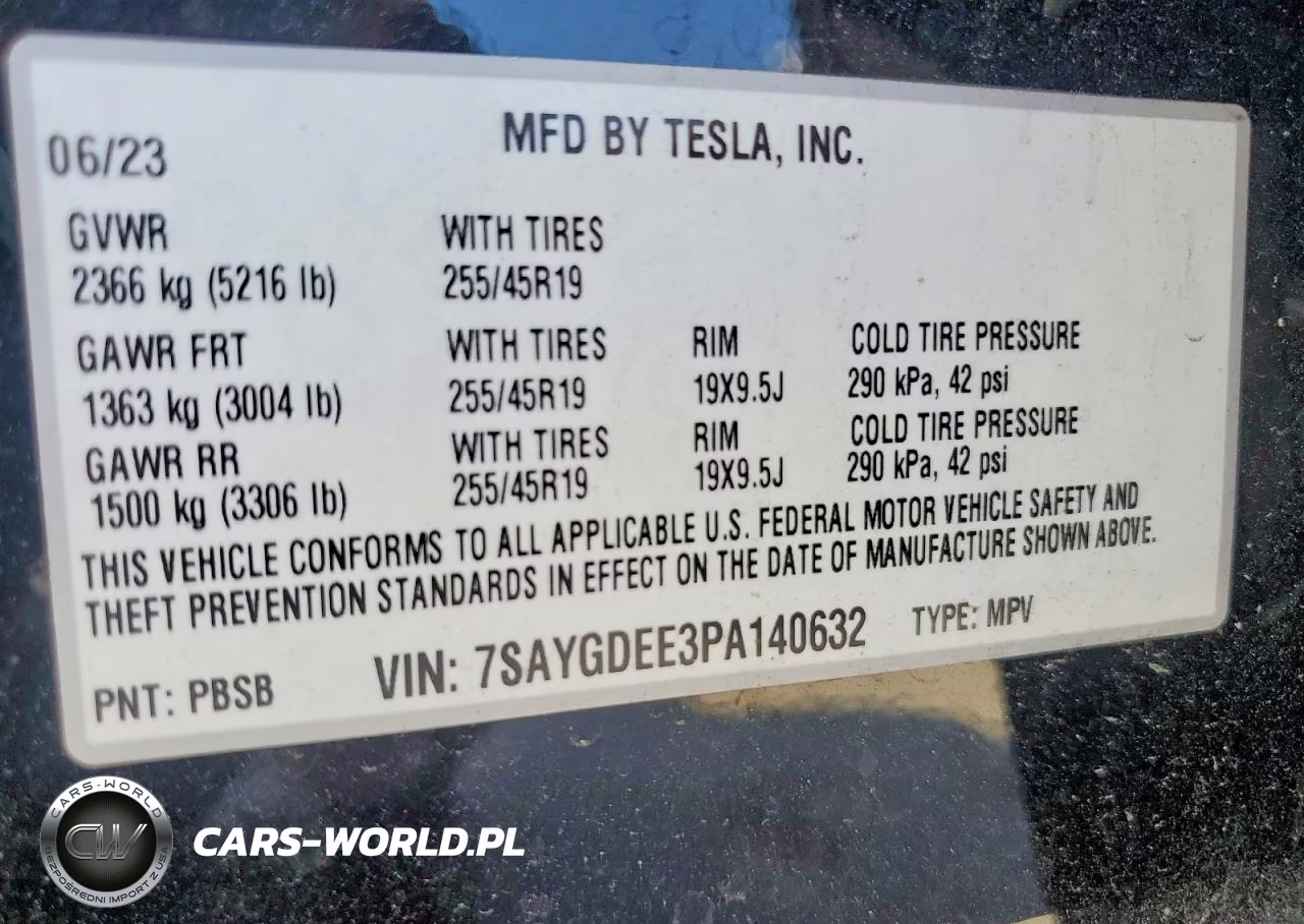 2023 Tesla Model Y VIN:7SAYGDEE3PA140632 - 13
