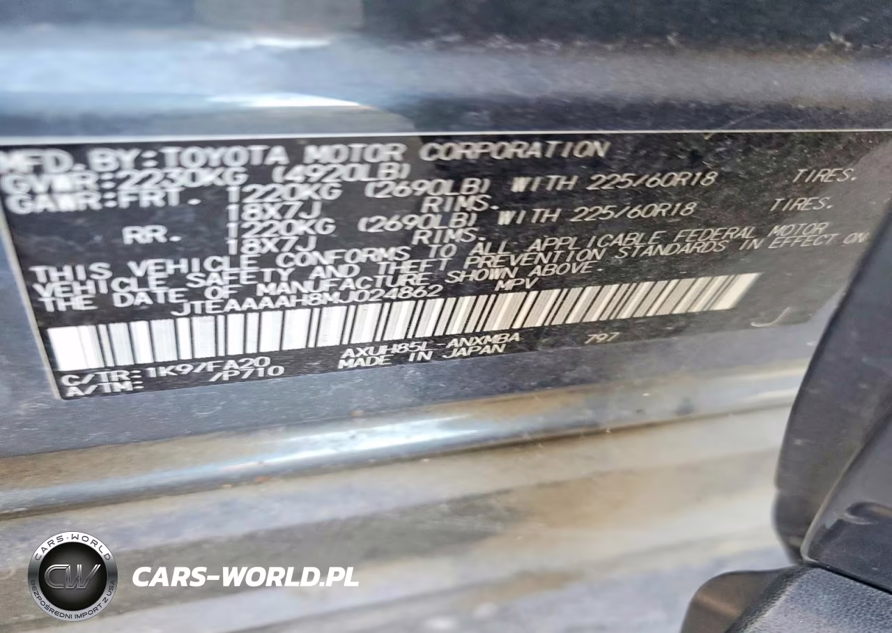 2021 Toyota Venza Le VIN:JTEAAAAH8MJ024862 - 13