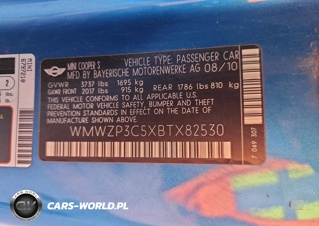 2011 Mini Cooper S VIN:WMWZP3C5XBTX82530 - 12