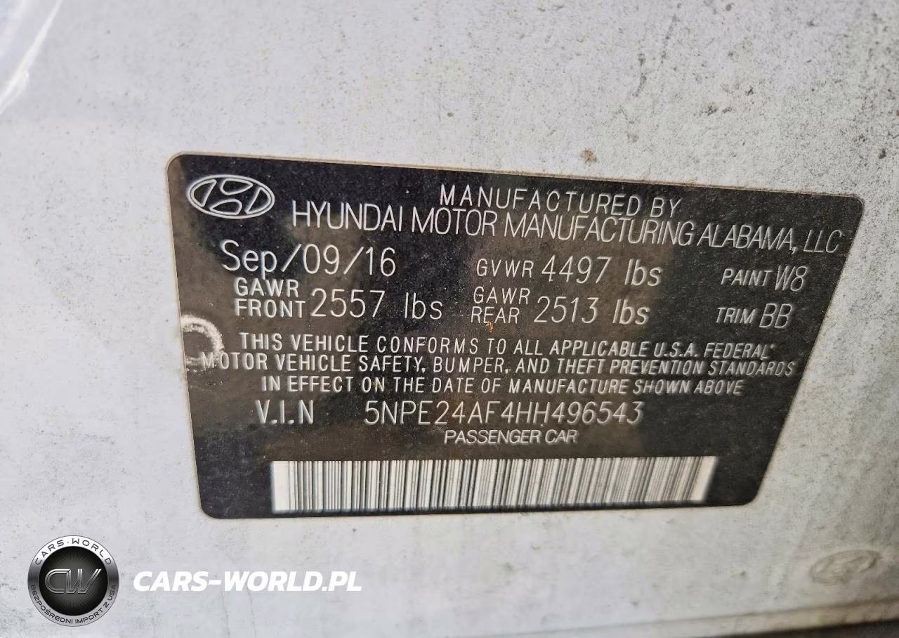 2017 Hyundai Sonata Se VIN:5NPE24AF4HH496543 - 12