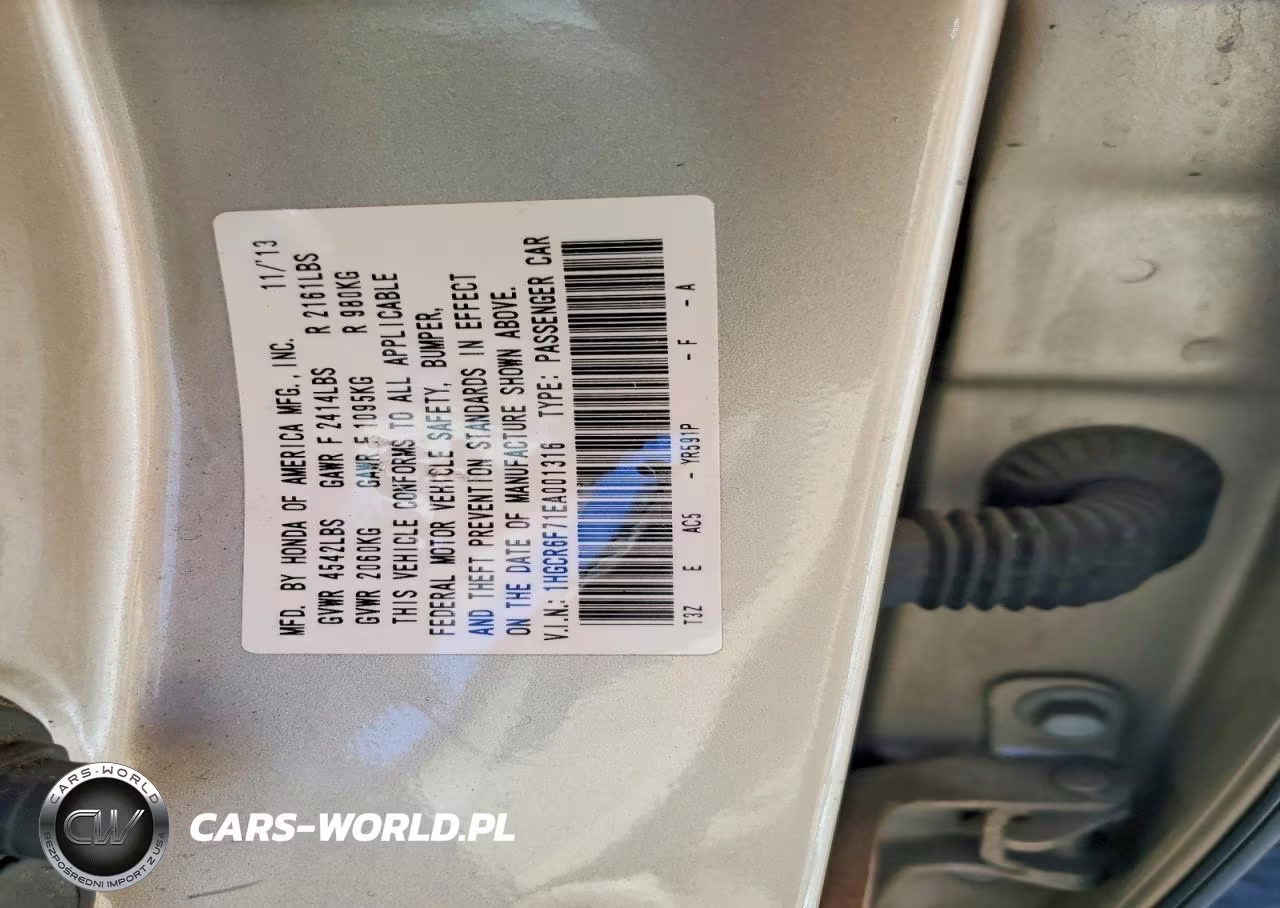 2014 Honda Accord Touring Hybrid VIN:1HGCR6F71EA001316 - 13